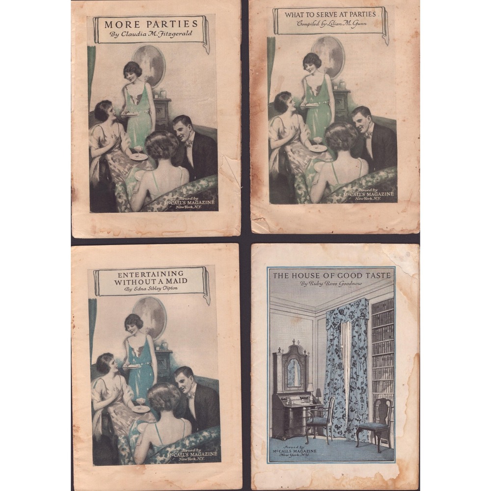 Vintage 1920s McCall's Magazine Booklets Set of 4 Party Hosting Interior Design - Picture 1 of 2